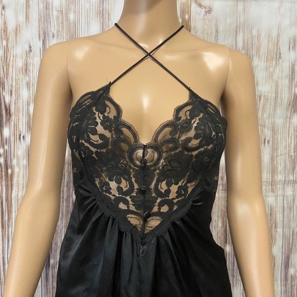 Other - Vintage Black Lace Nightgown